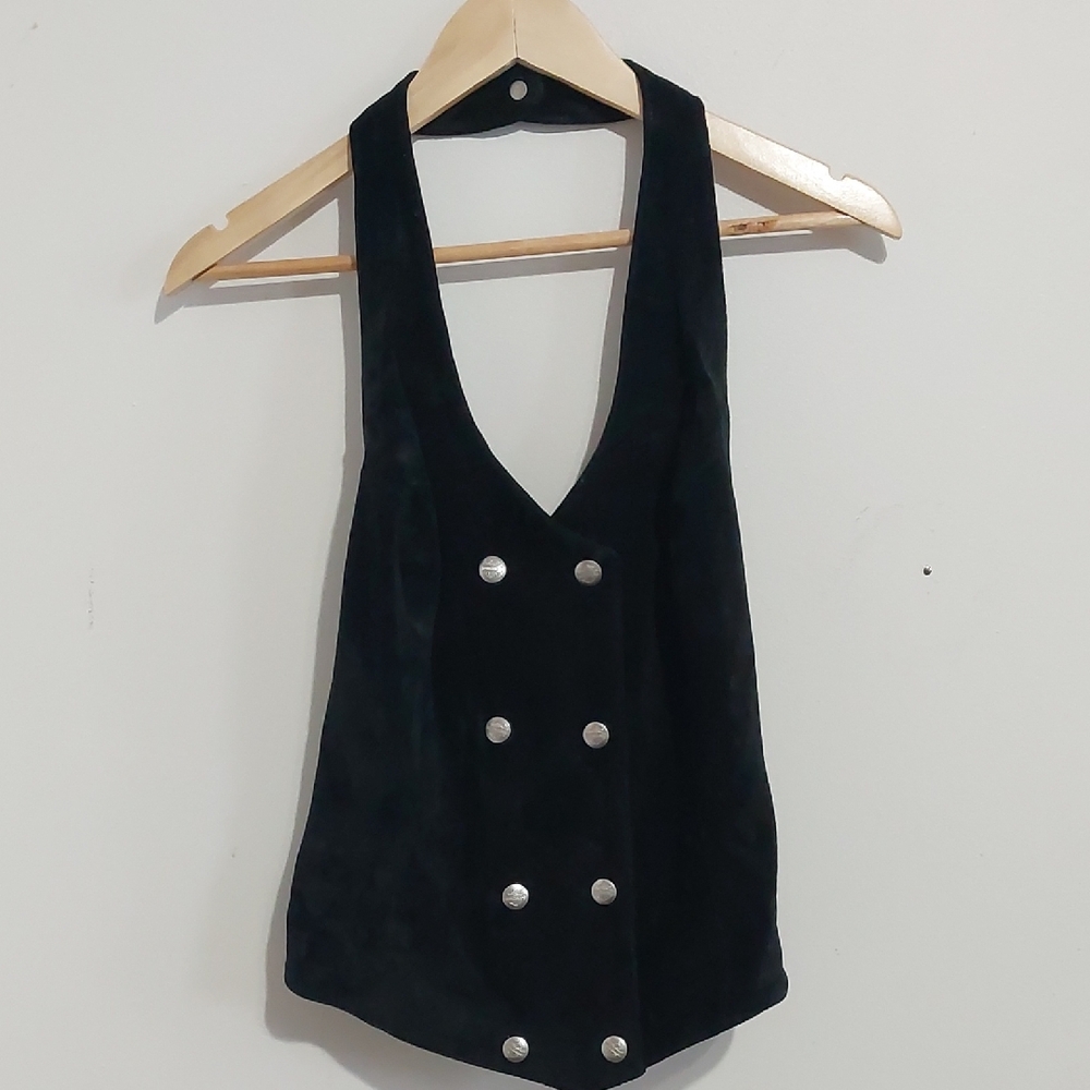 Vintage Suede Harley-Davidson Corset